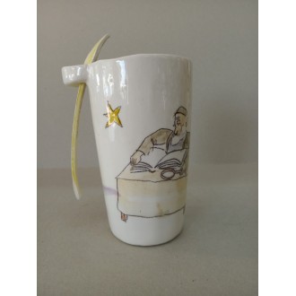 taza con cuchara Moby Dick