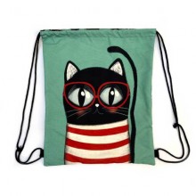 Mochila de tela Cat lover